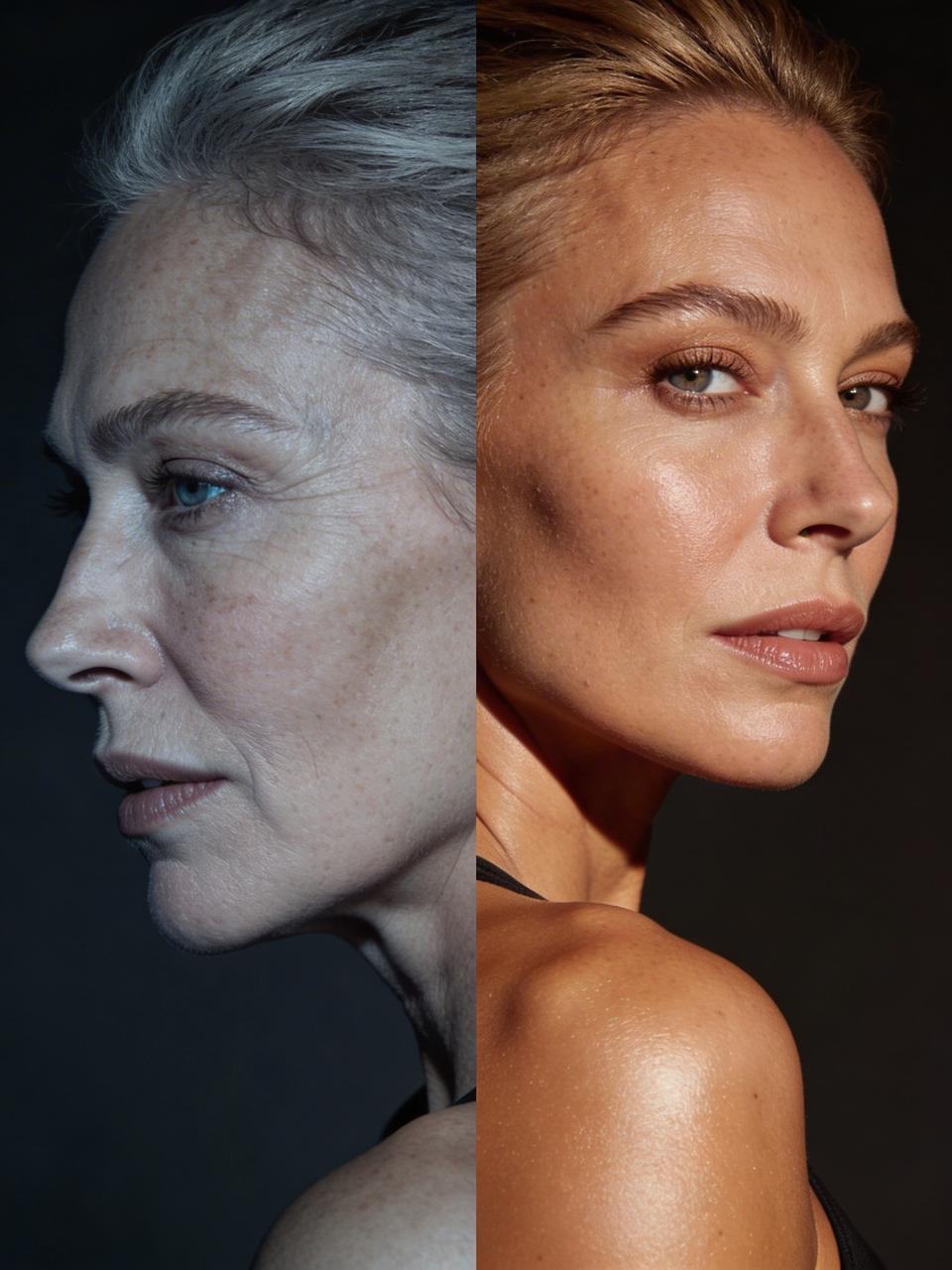 Comparativa de bienestar en la piel